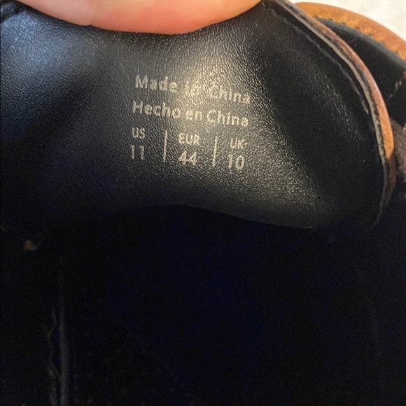 Aldo Brown Distressed Leather Oxford Shoes Business Corporate Formal Vintage - Picture 11 of 11